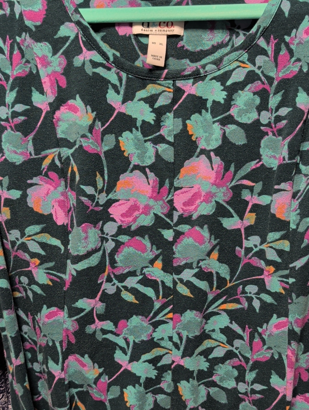 d&co top cotton/rayon/spandex